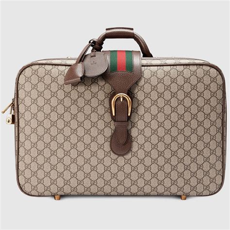gucci gg supreme suitcase